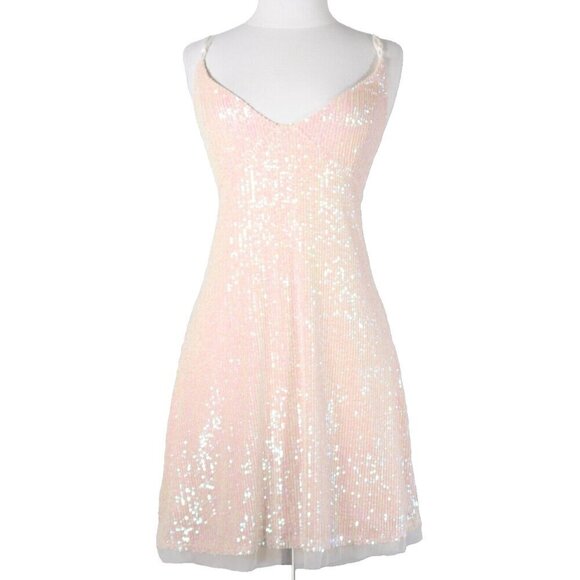 Free People Cream Mini Dress - Picture 4 of 12